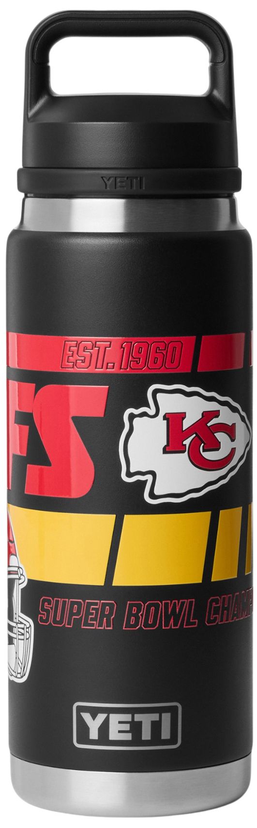 YETI Kansas City Chiefs Fandom 26 oz. Rambler Bottle with Chug Cap