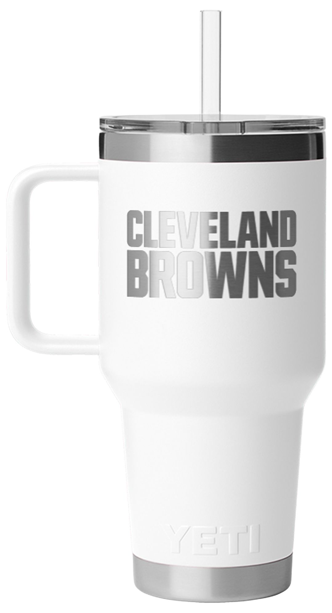 YETI Cleveland Browns 35 oz. Rambler Mug with Straw Lid