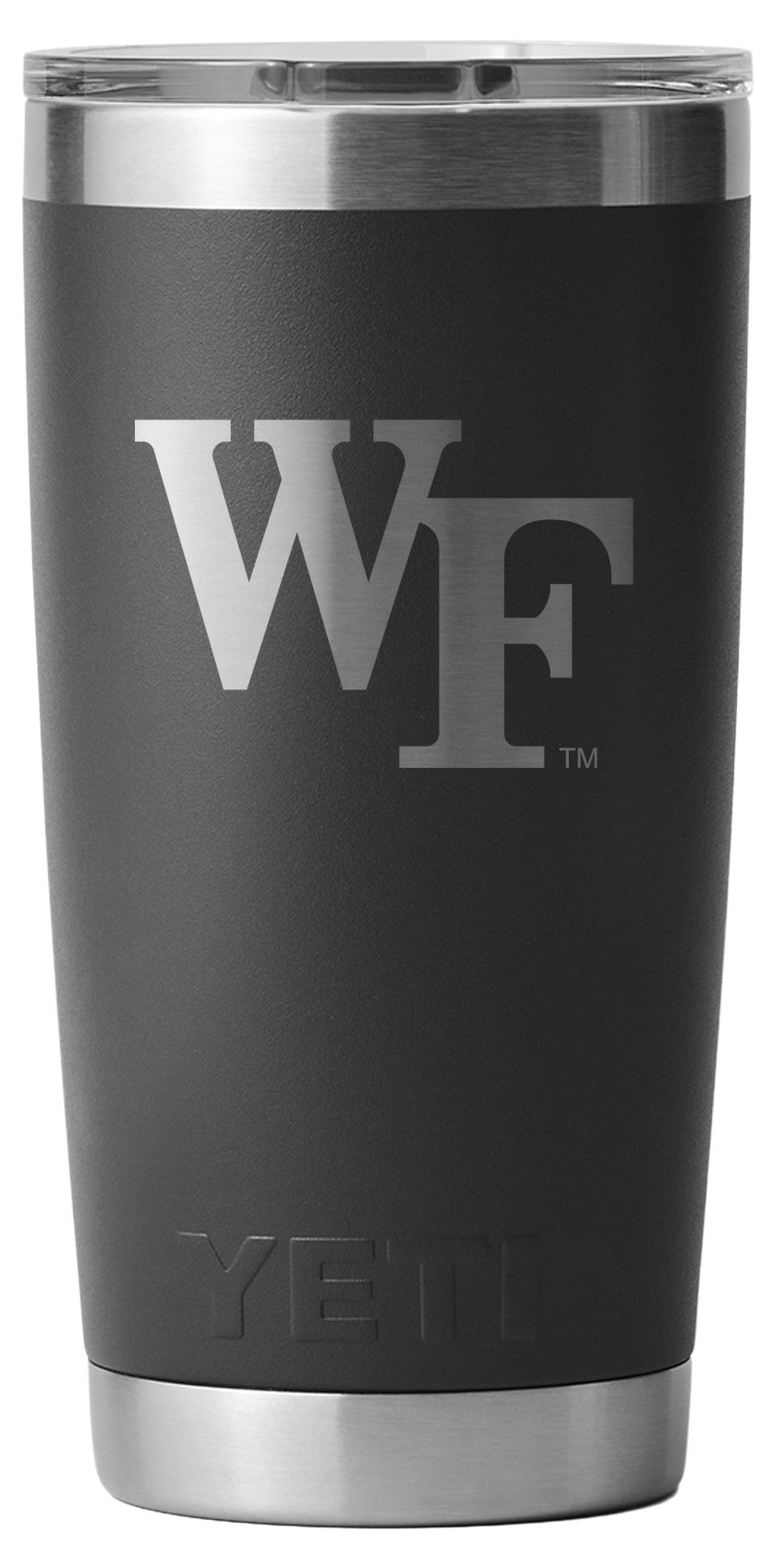 YETI Wake Forest Demon Deacons Black 20 oz. Rambler Tumbler