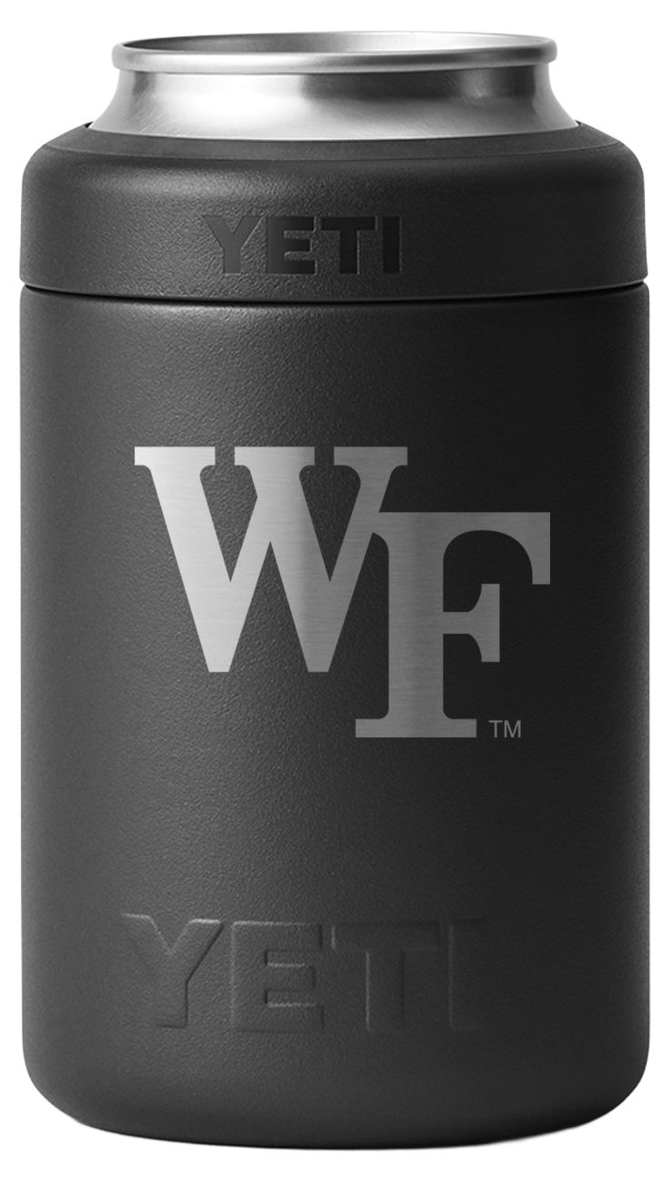 YETI Wake Forest Demon Deacons Black 12 oz. Rambler Colster Can Insulator