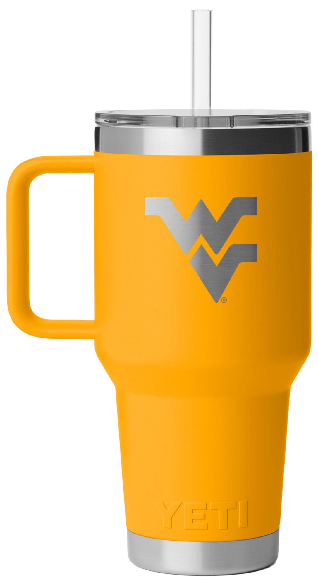 YETI West Virginia Mountaineers 35 oz. Rambler Mug with Straw Lid