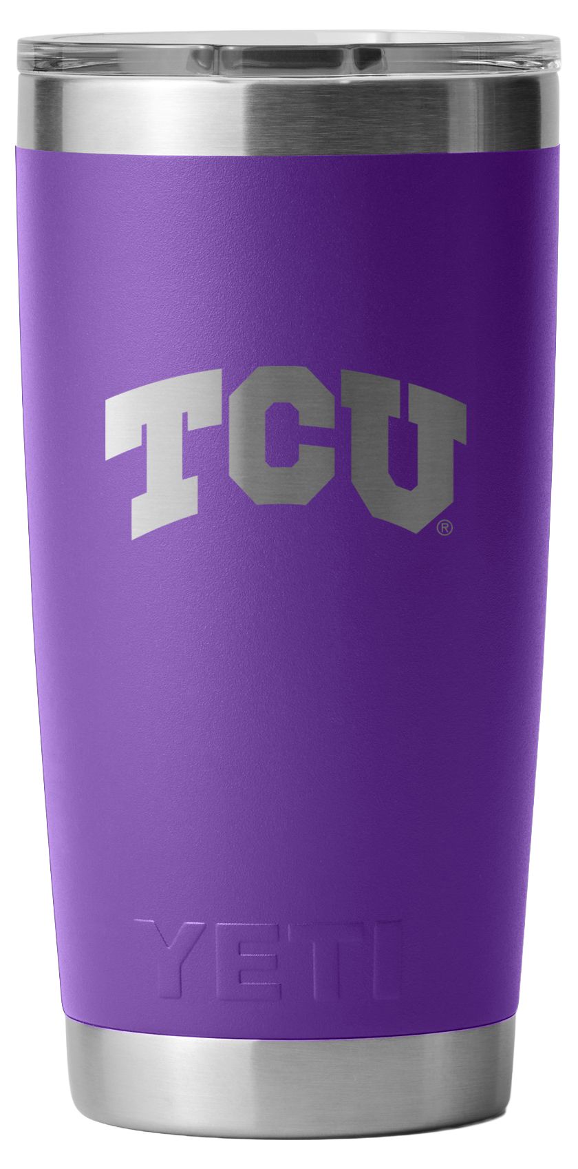 YETI TCU Horned Frogs Purple 20 oz. Rambler Tumbler
