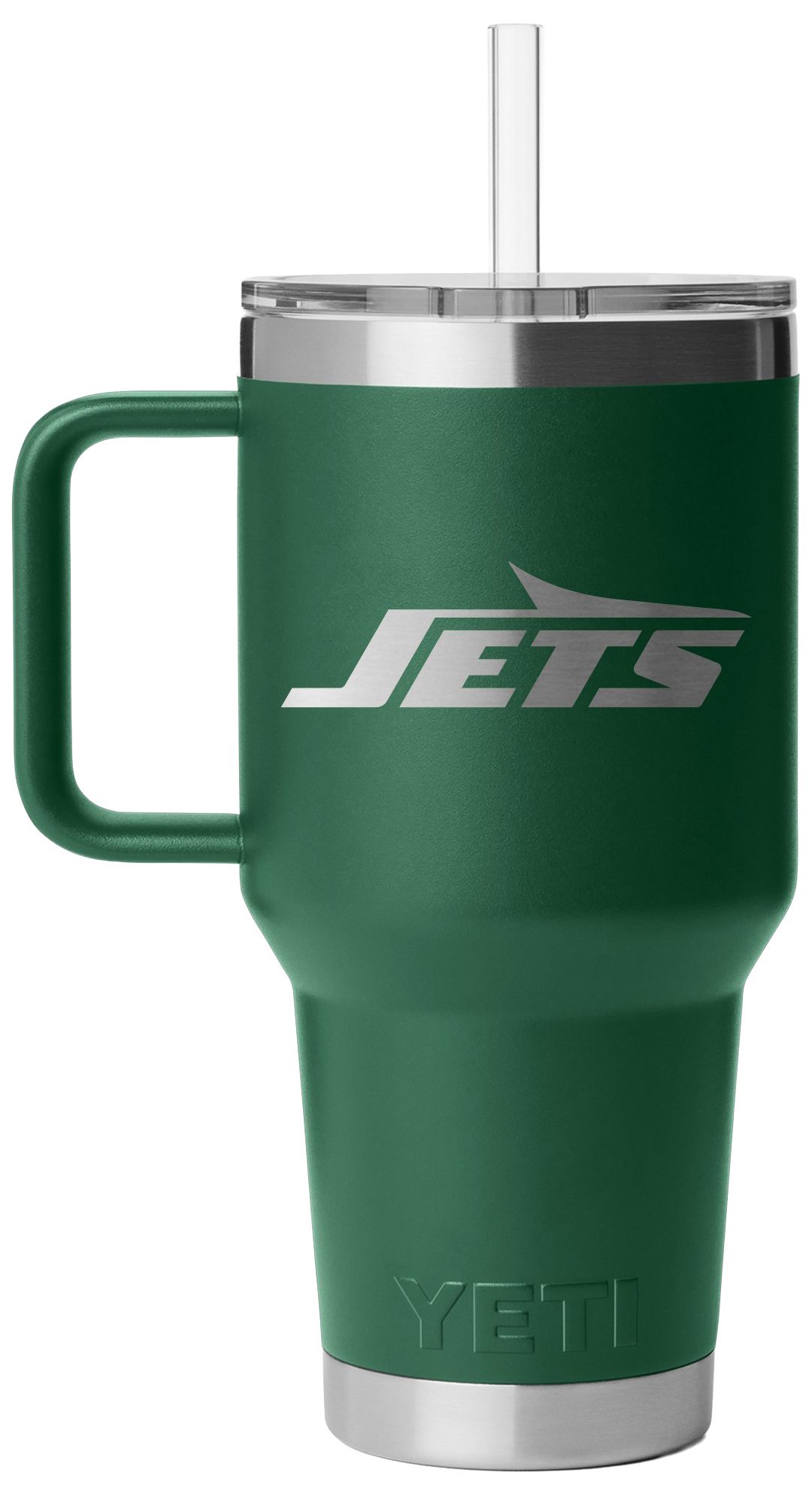 YETI New York Jets 35 oz. Rambler Mug with Straw Lid