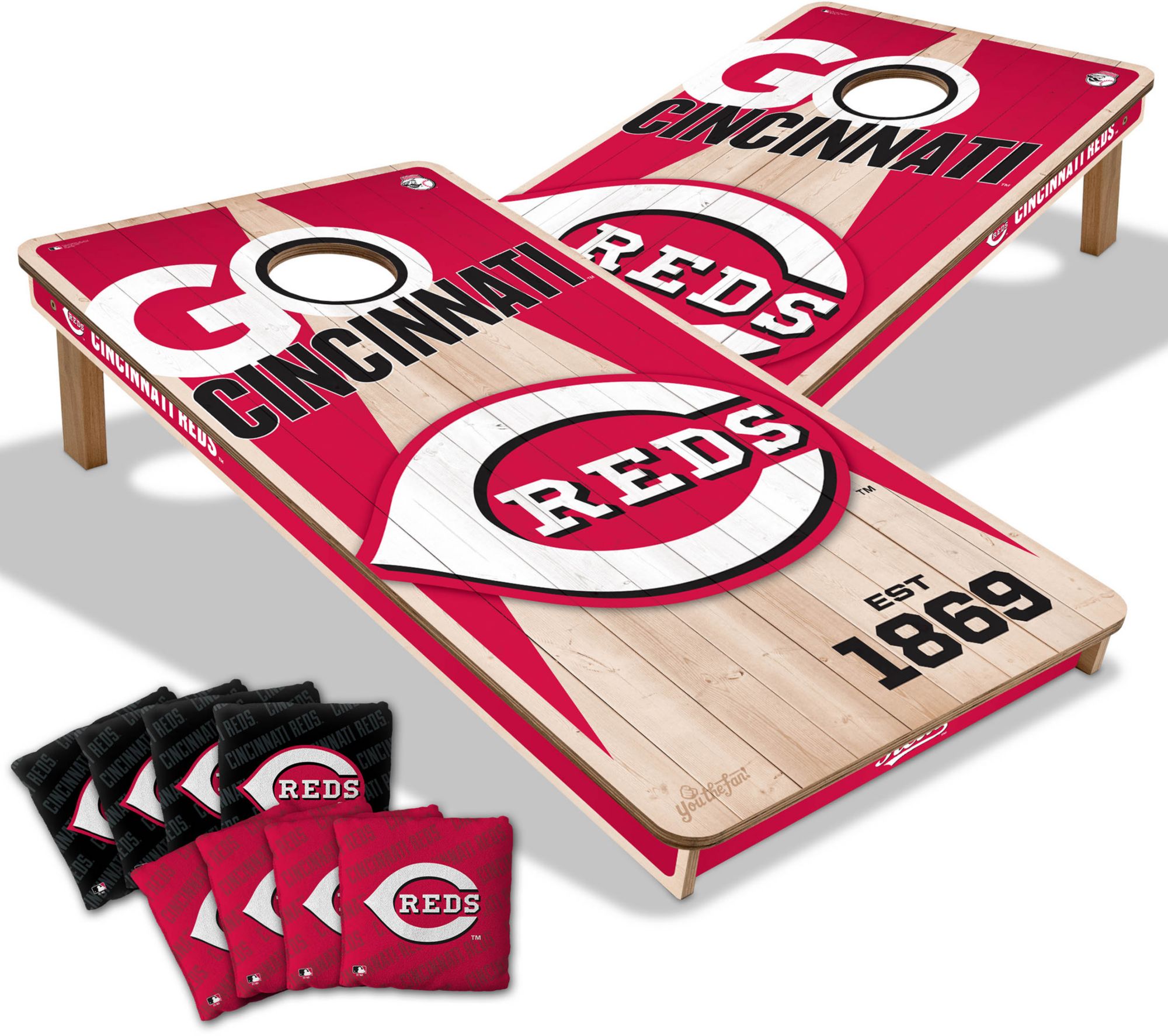 YouTheFan Cincinnati Reds 2' x 4' Cornhole Boards
