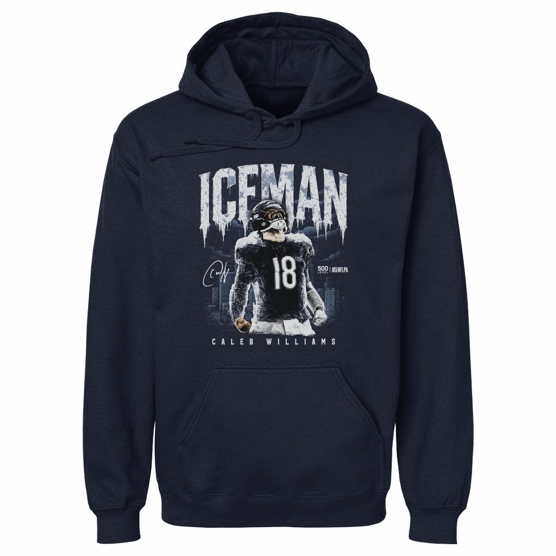 500 LEVEL Men's Chicago Bears Caleb Williams Navy Iceman T-Shirt