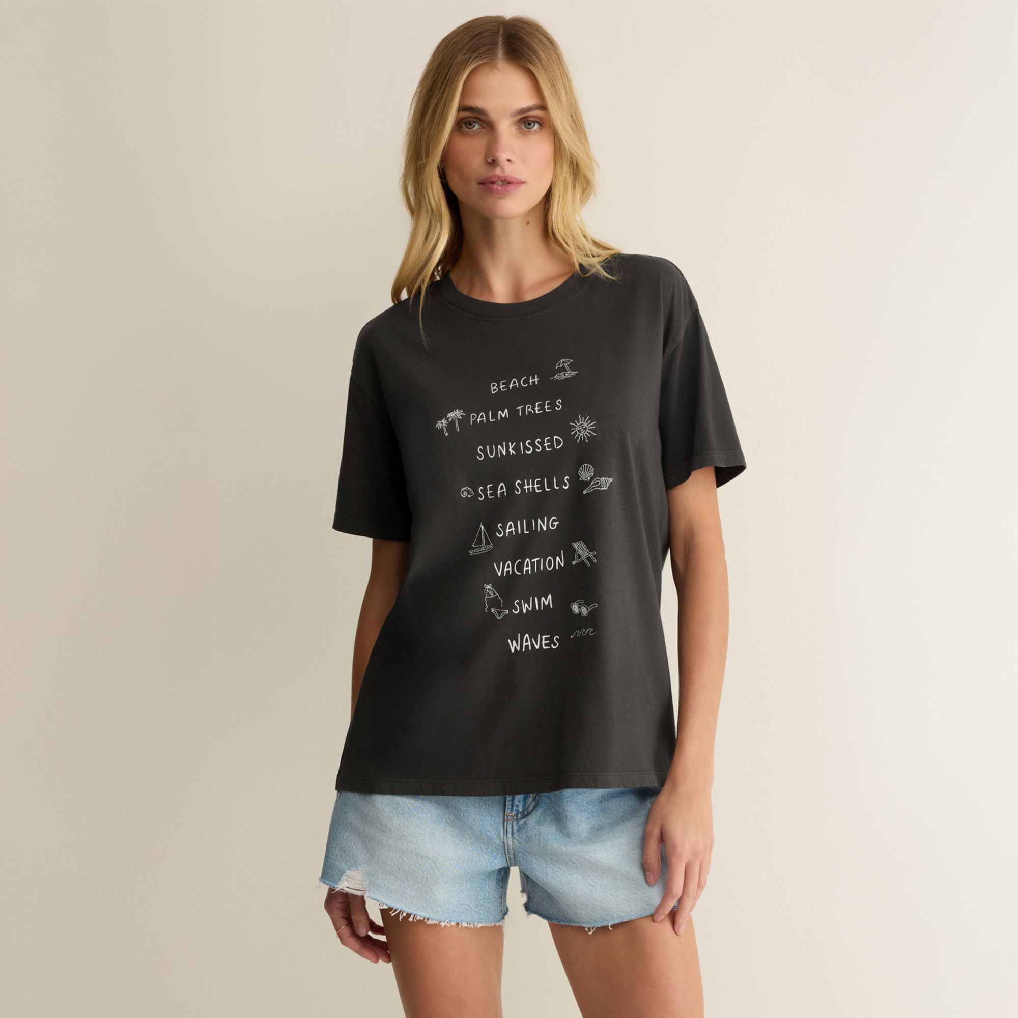 Z Supply Women's To-Do List Boyfriend Tee