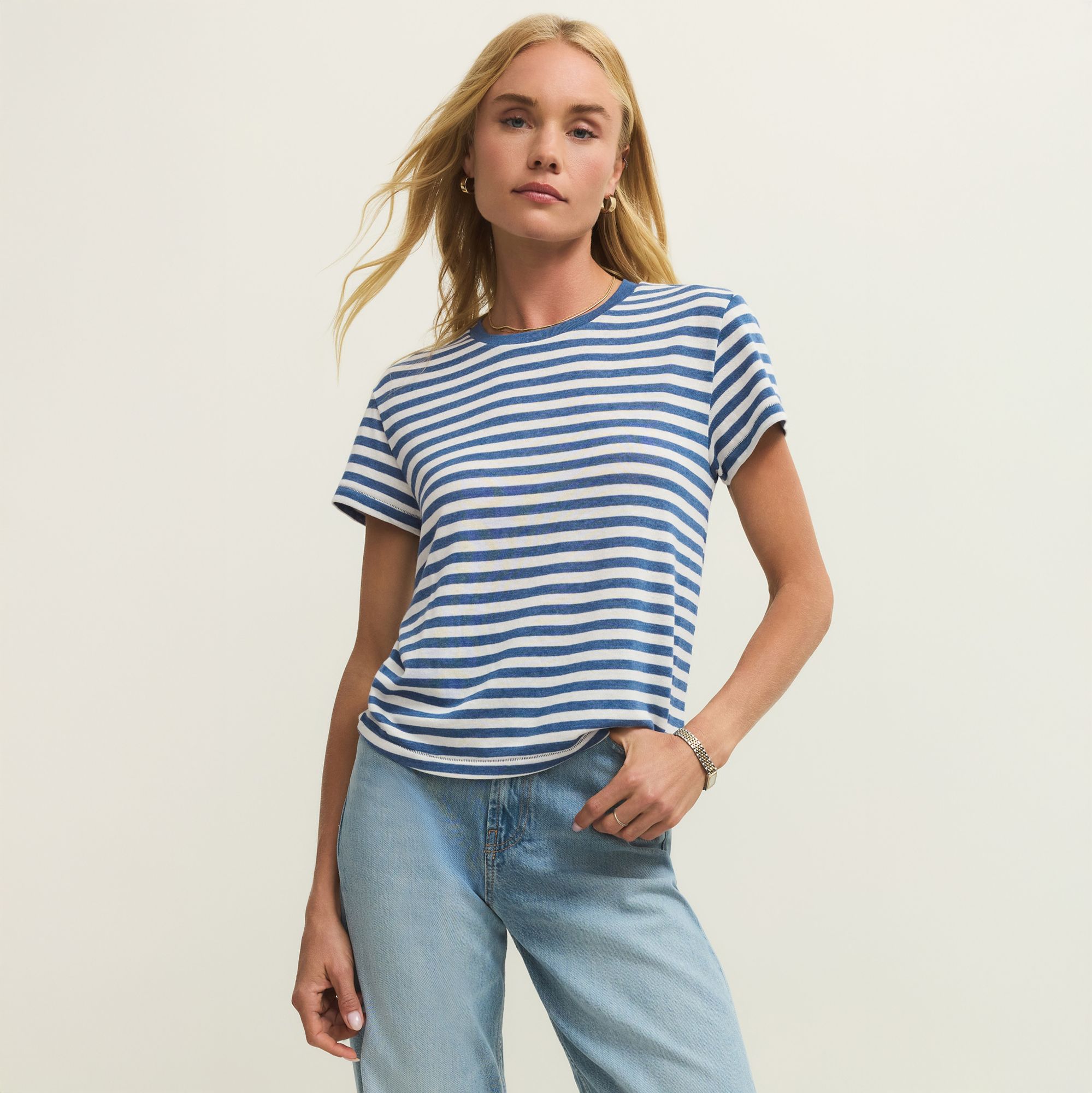 Z Supply Women's Tourist Airy Striped Tee
