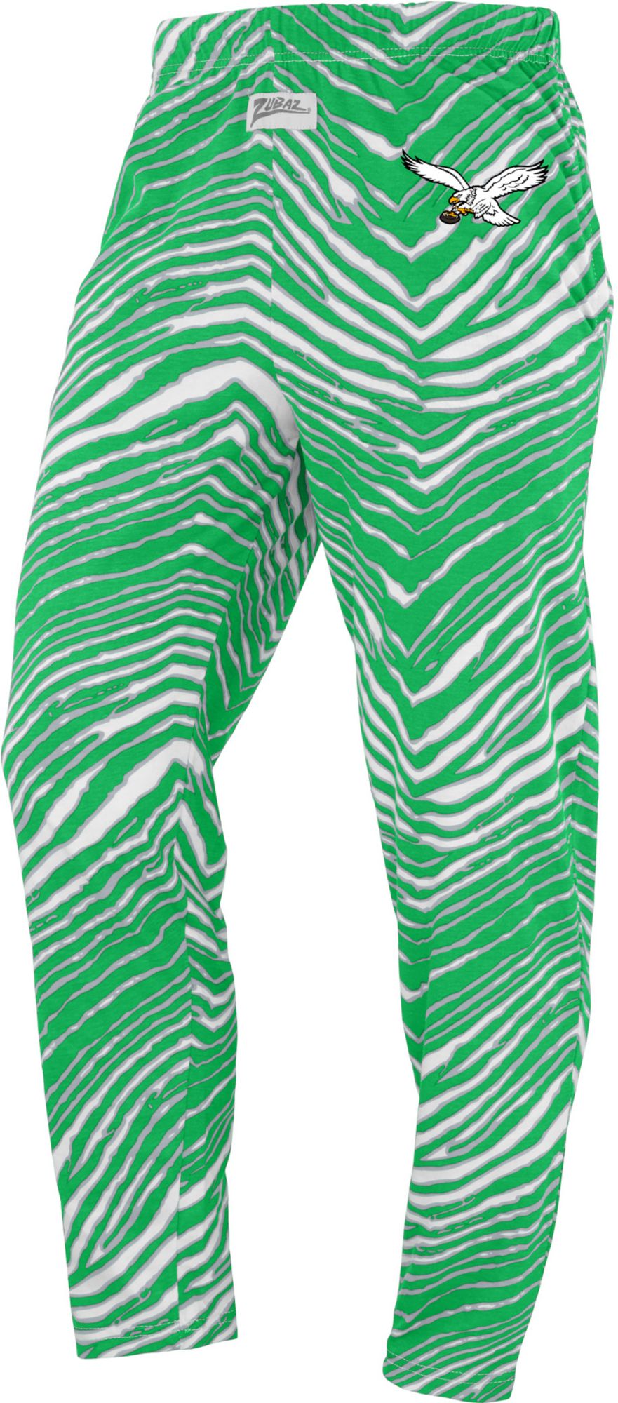 Zubaz Men's Philadelphia Eagles Zebra Pants