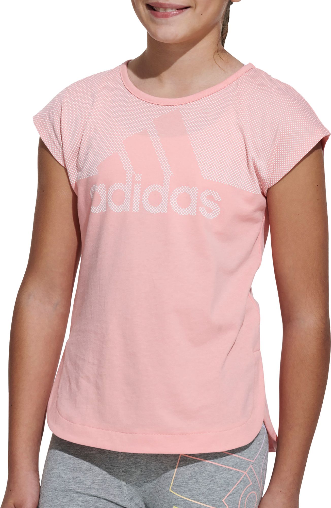 dust pink adidas shirt