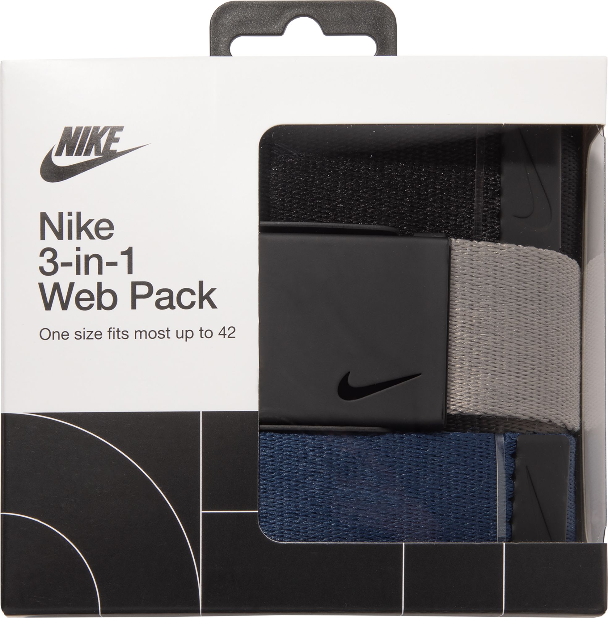 Nike Men's Web Golf Belt 3-Pack