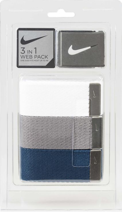 Nike Men's Web Golf Belt 3-Pack | DICK'S Sporting Goods