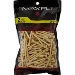 Maxfli 2 3/4'' Natural Golf Tees - 200 Pack
