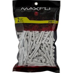 Maxfli 2 3/4'' White Golf Tees - 200 Pack