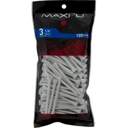Maxfli 3 1/4'' White Golf Tees - 100 Pack