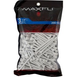Maxfli 3 1/4'' White Golf Tees - 200 Pack