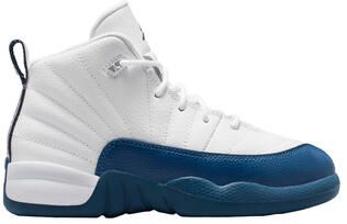 Preschool Air Jordan 12 Retro 'French Blue and White'