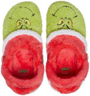 Toddler Crocs Classic Lined Clogs 'The Grinch'