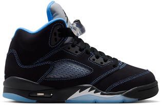 Grade School Air Jordan 5 Retro 'Black Carolina'