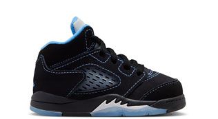 Toddler Air Jordan 5 Retro 'Black Carolina'
