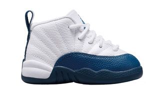 Toddler Air Jordan 12 Retro 'French Blue and White