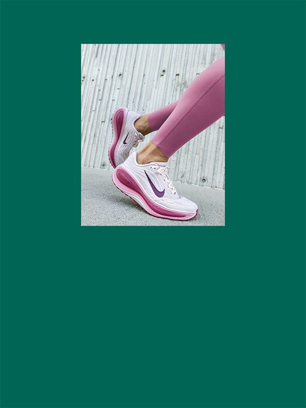 Woman running in Nike gear