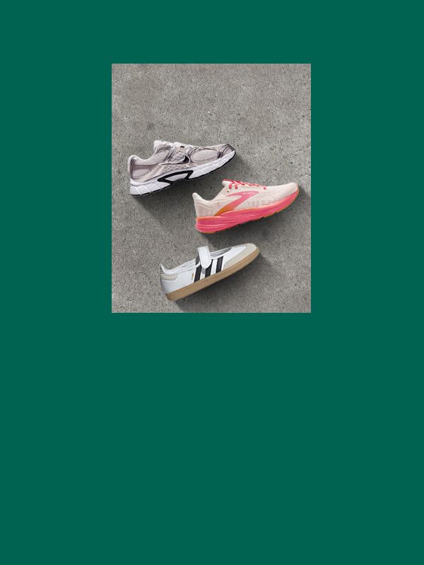 Three athletic shoes