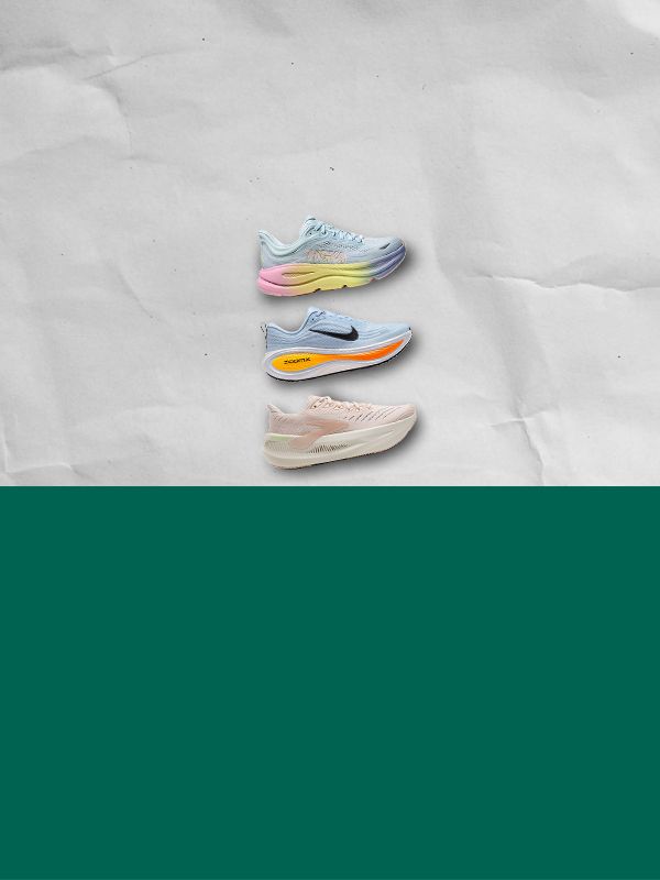 Three max cushion running shoes