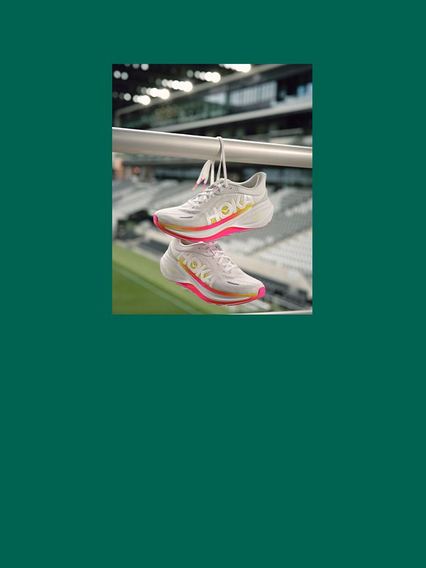A pair of Hoka Clifton Pro shoes