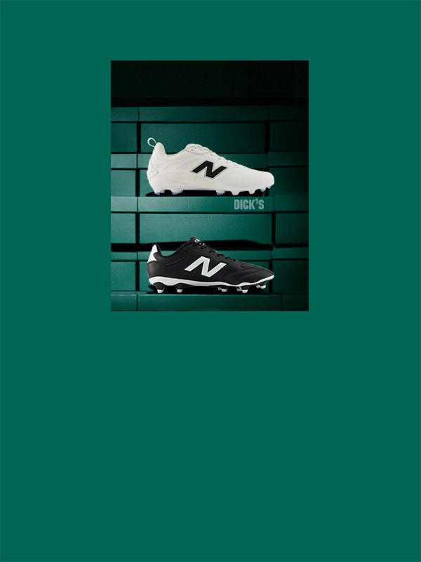 New Balance wide-width cleats.