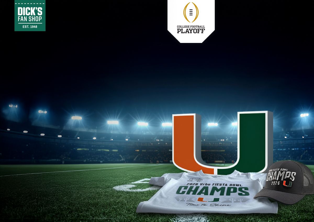 Image shows official championship team gear.