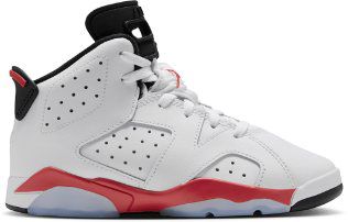 Preschool Air Jordan 6 Retro 'White Infrared'