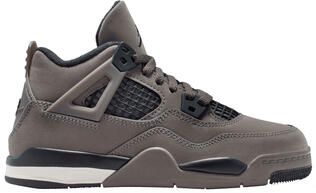 Preschool Air Jordan 4 Retro 'Cave Stone and Black'