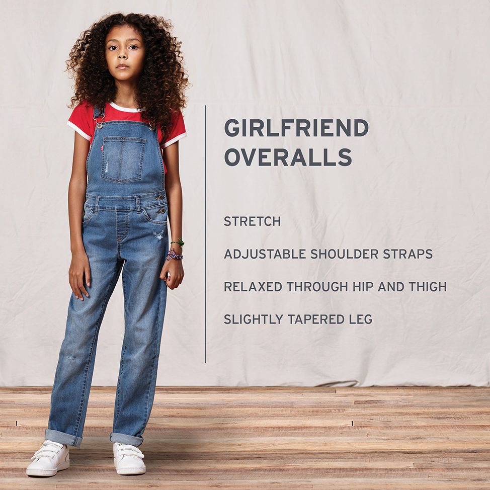 levis girls overalls