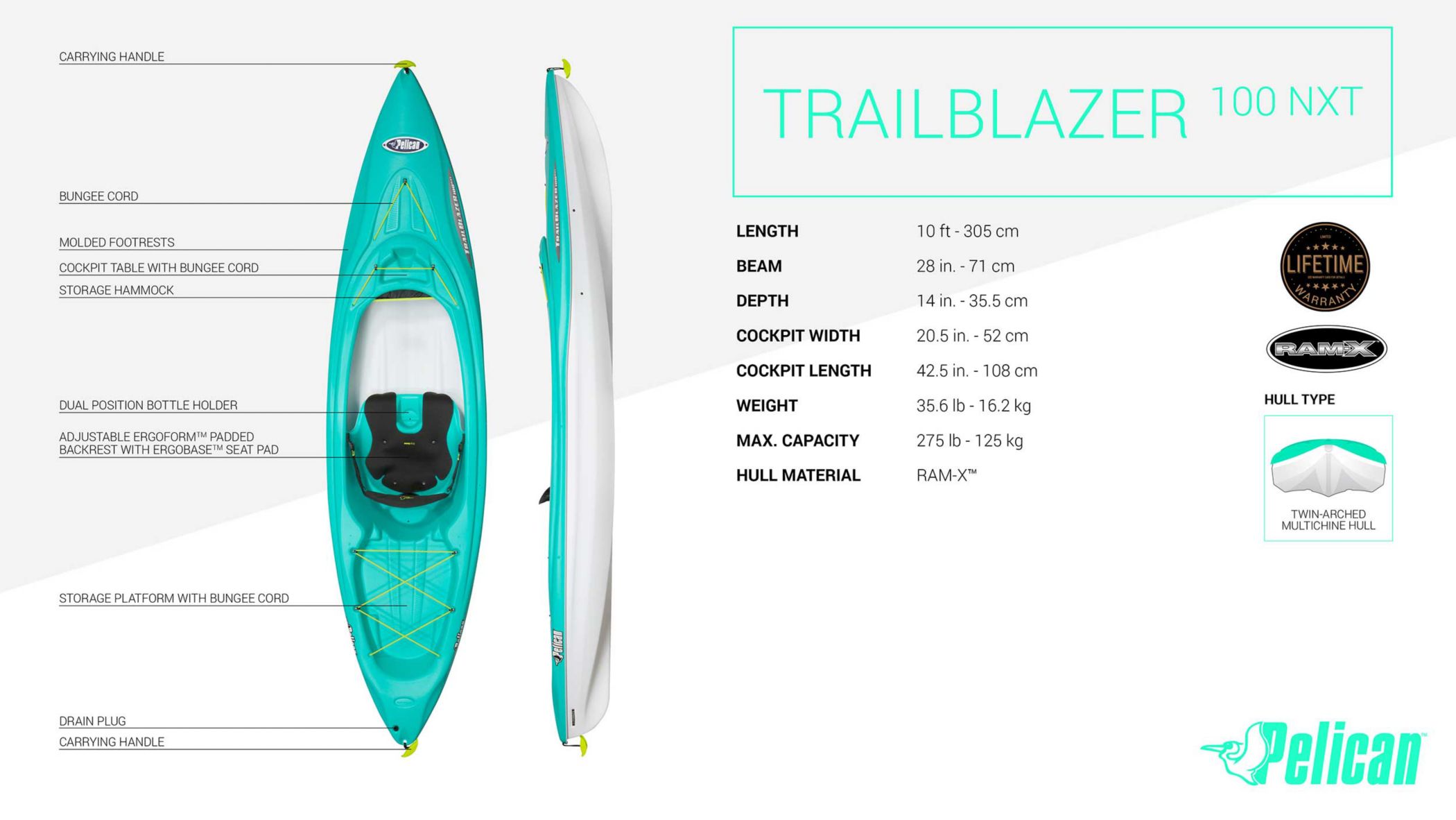 🔥Pelican Trailblazer 100 NXT Kayak Amazon